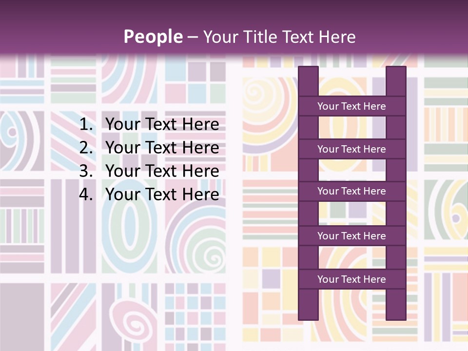 Texture Abstract Silhouette PowerPoint Template