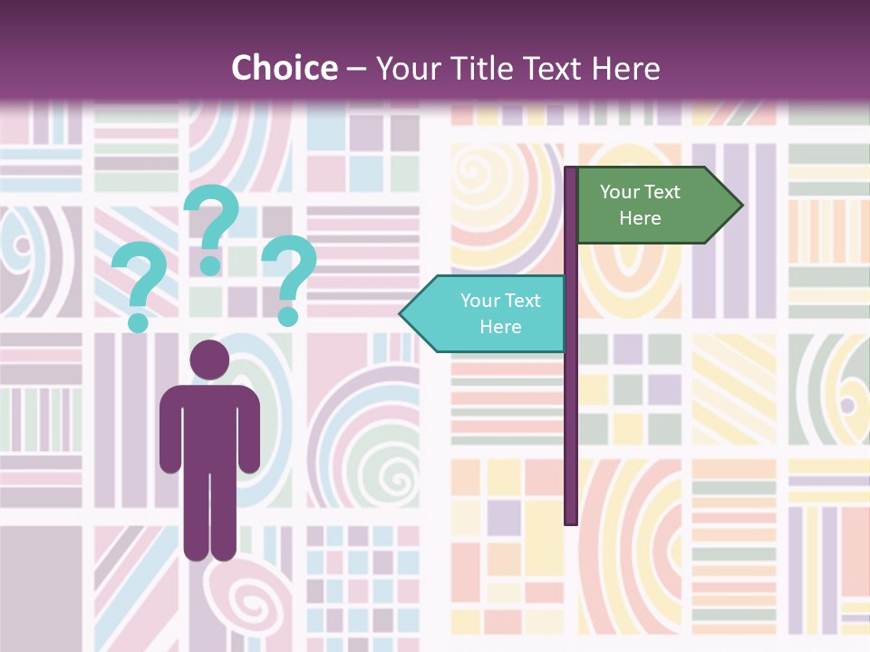 Texture Abstract Silhouette PowerPoint Template