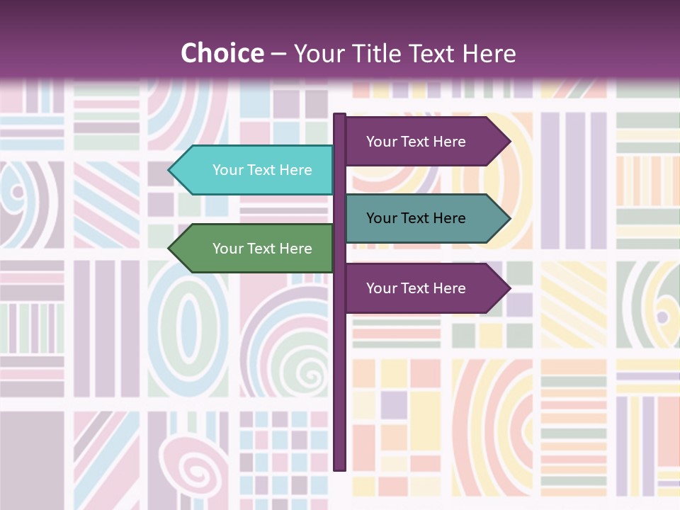 Texture Abstract Silhouette PowerPoint Template