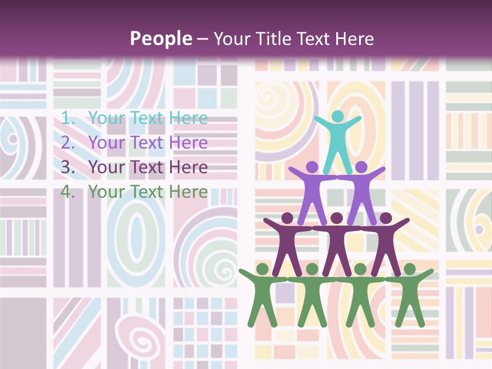 Texture Abstract Silhouette PowerPoint Template