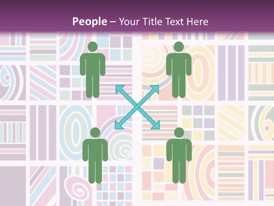 Texture Abstract Silhouette PowerPoint Template