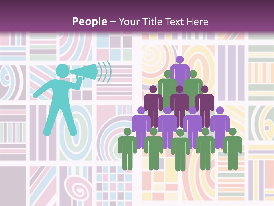 Texture Abstract Silhouette PowerPoint Template