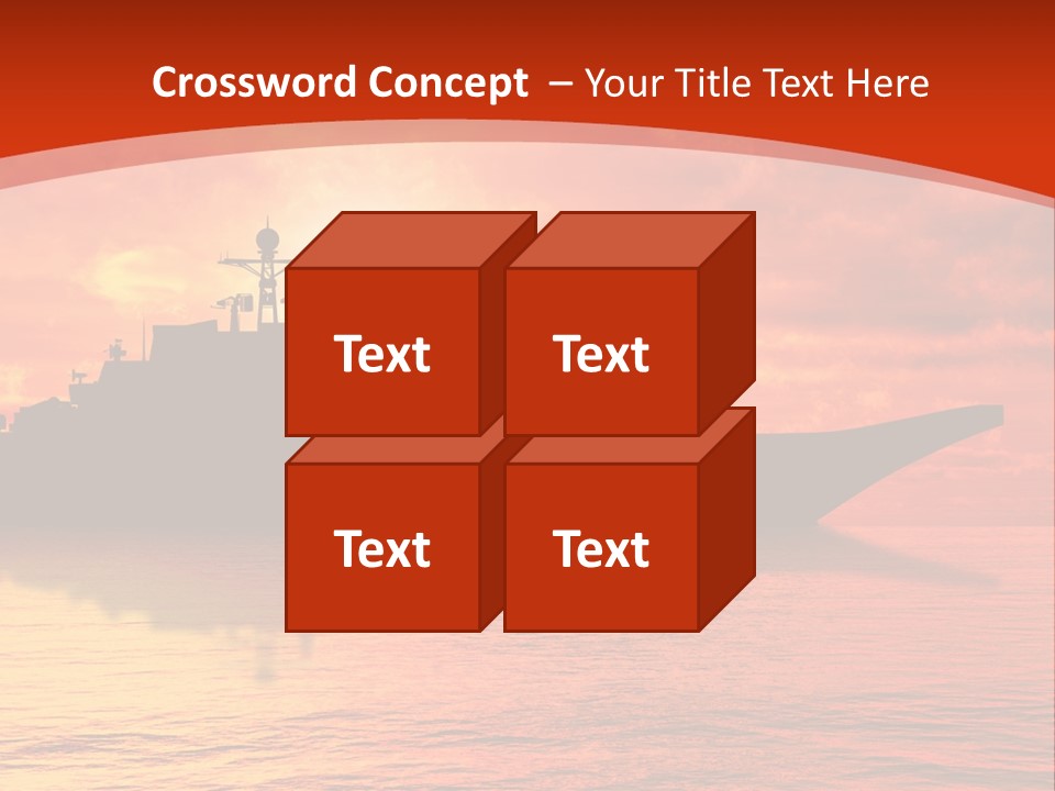 Nautical Sunrise Gray PowerPoint Template