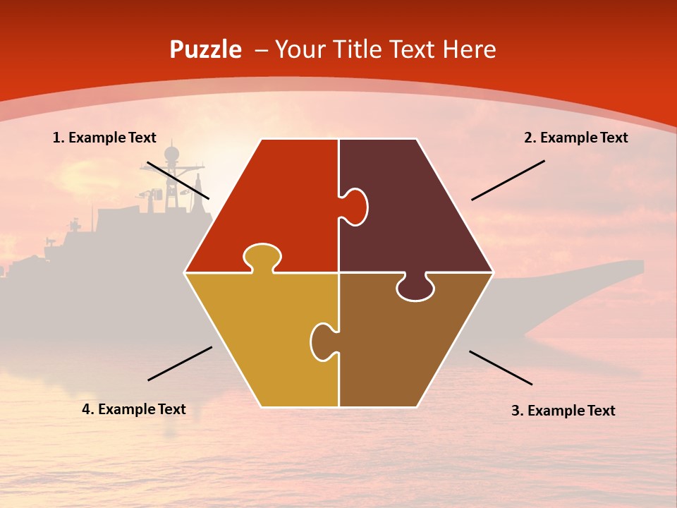 Nautical Sunrise Gray PowerPoint Template