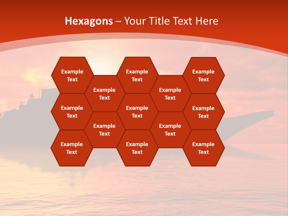 Nautical Sunrise Gray PowerPoint Template