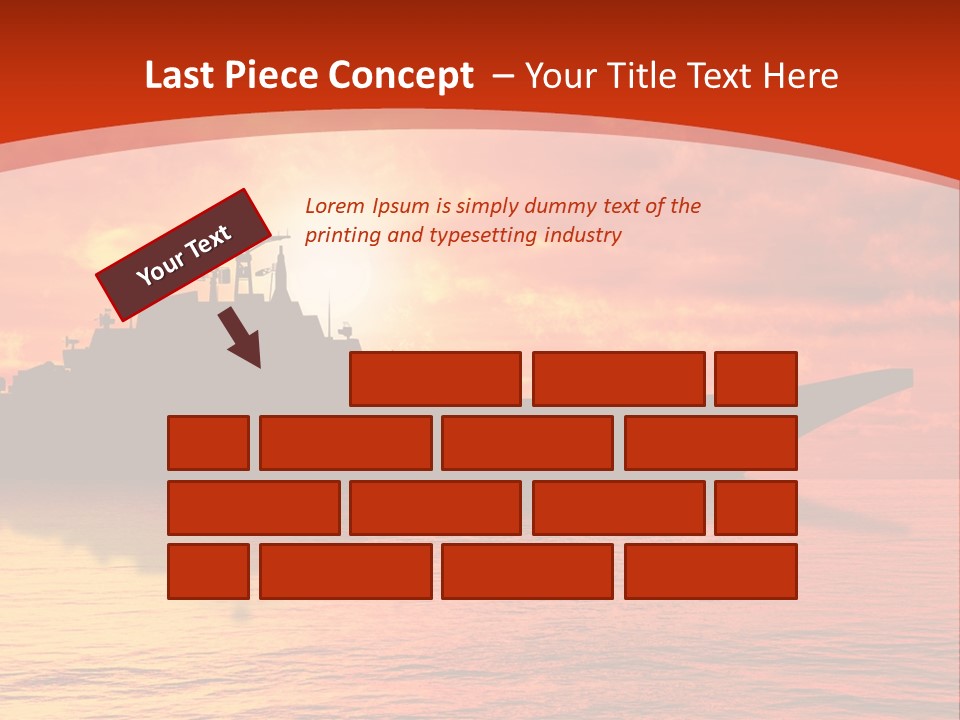 Nautical Sunrise Gray PowerPoint Template