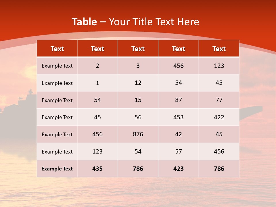 Nautical Sunrise Gray PowerPoint Template