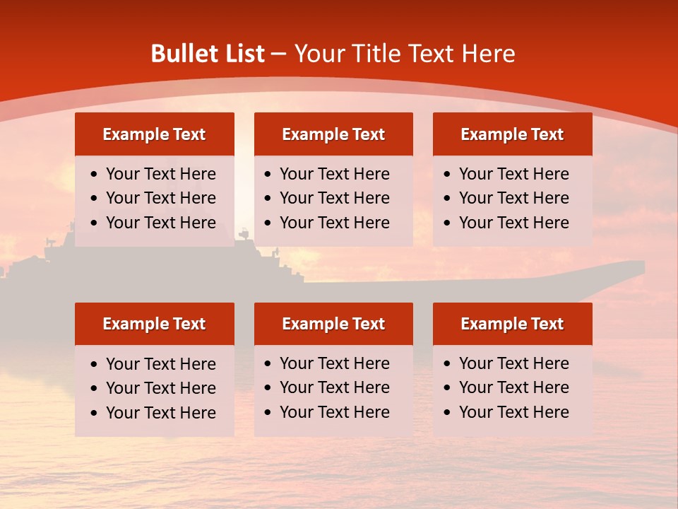 Nautical Sunrise Gray PowerPoint Template