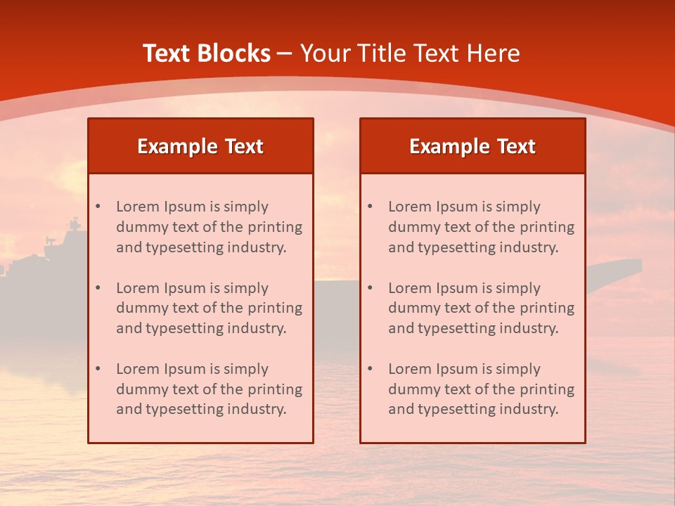 Nautical Sunrise Gray PowerPoint Template