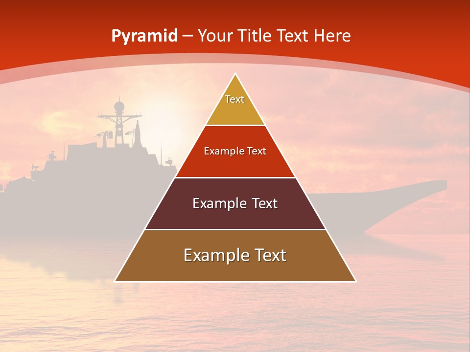 Nautical Sunrise Gray PowerPoint Template