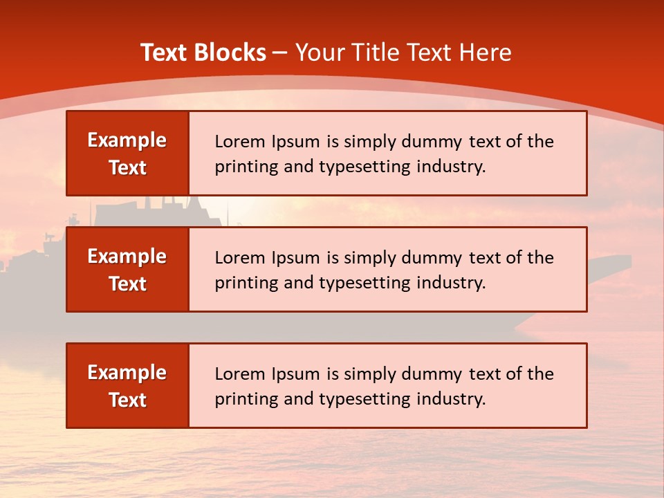 Nautical Sunrise Gray PowerPoint Template