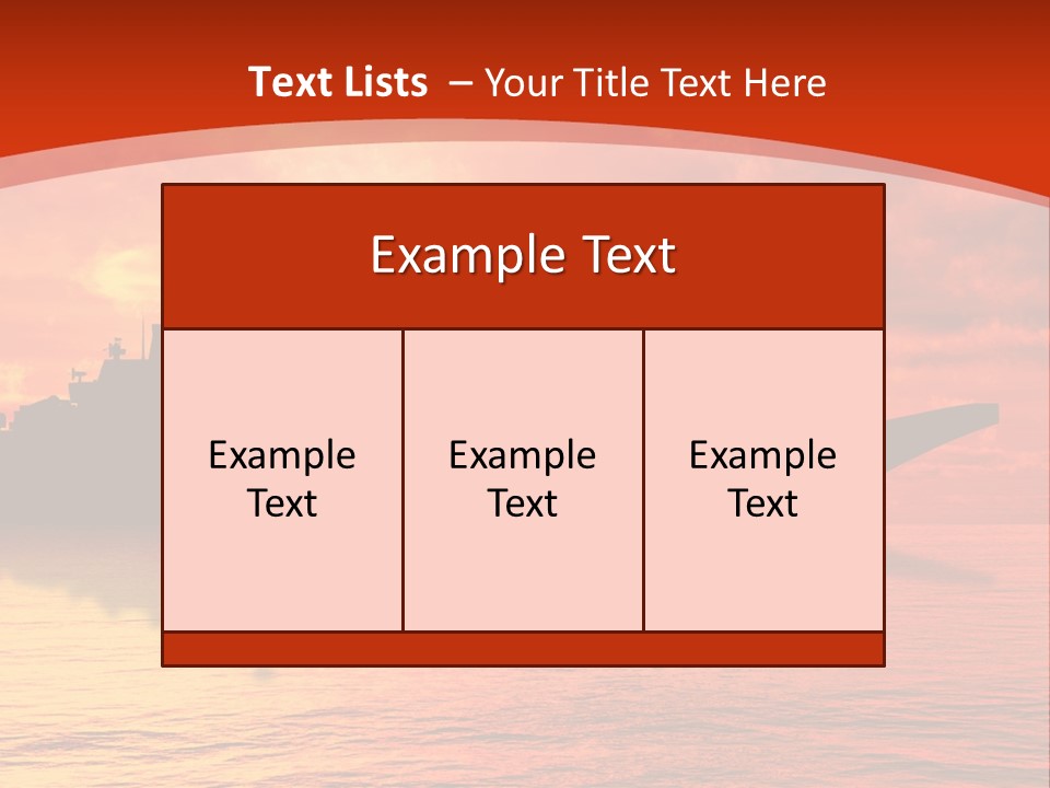 Nautical Sunrise Gray PowerPoint Template