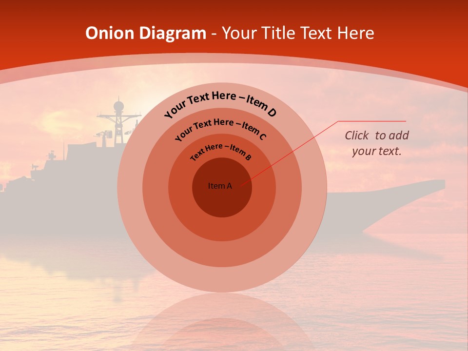 Nautical Sunrise Gray PowerPoint Template