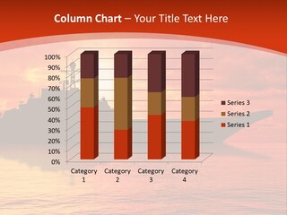 Nautical Sunrise Gray PowerPoint Template