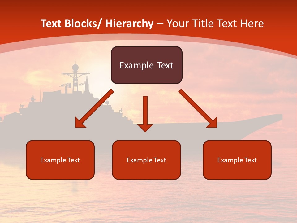 Nautical Sunrise Gray PowerPoint Template