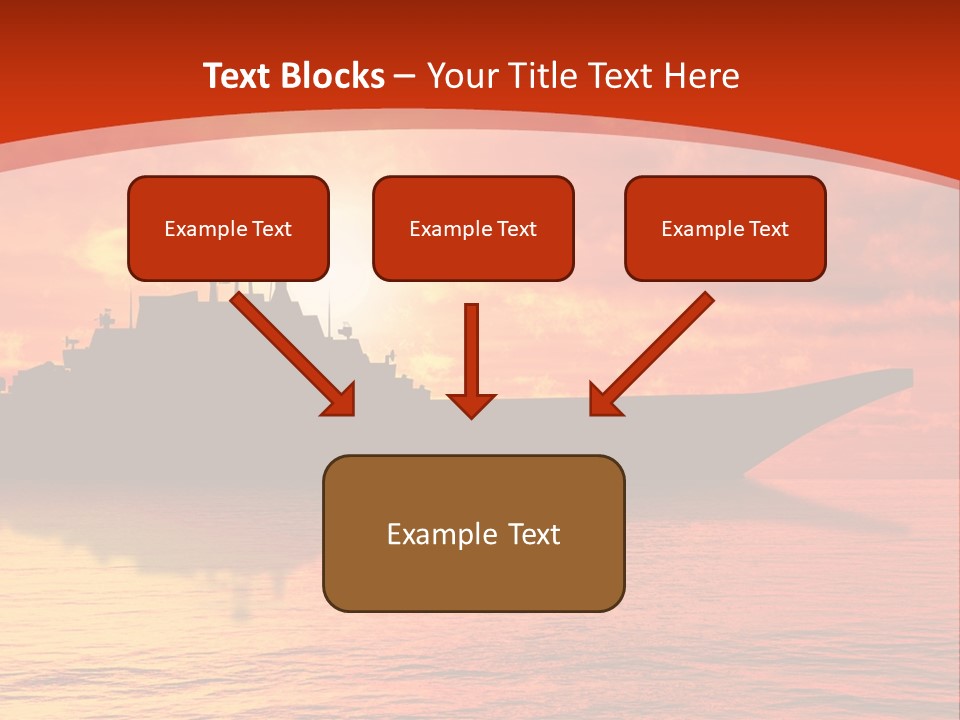 Nautical Sunrise Gray PowerPoint Template