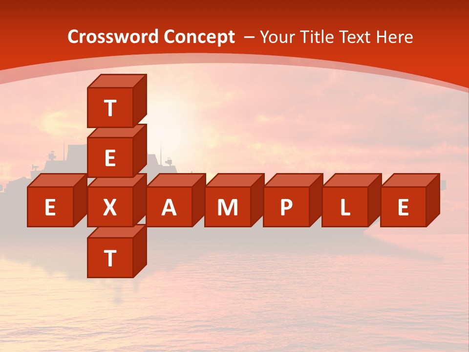 Nautical Sunrise Gray PowerPoint Template