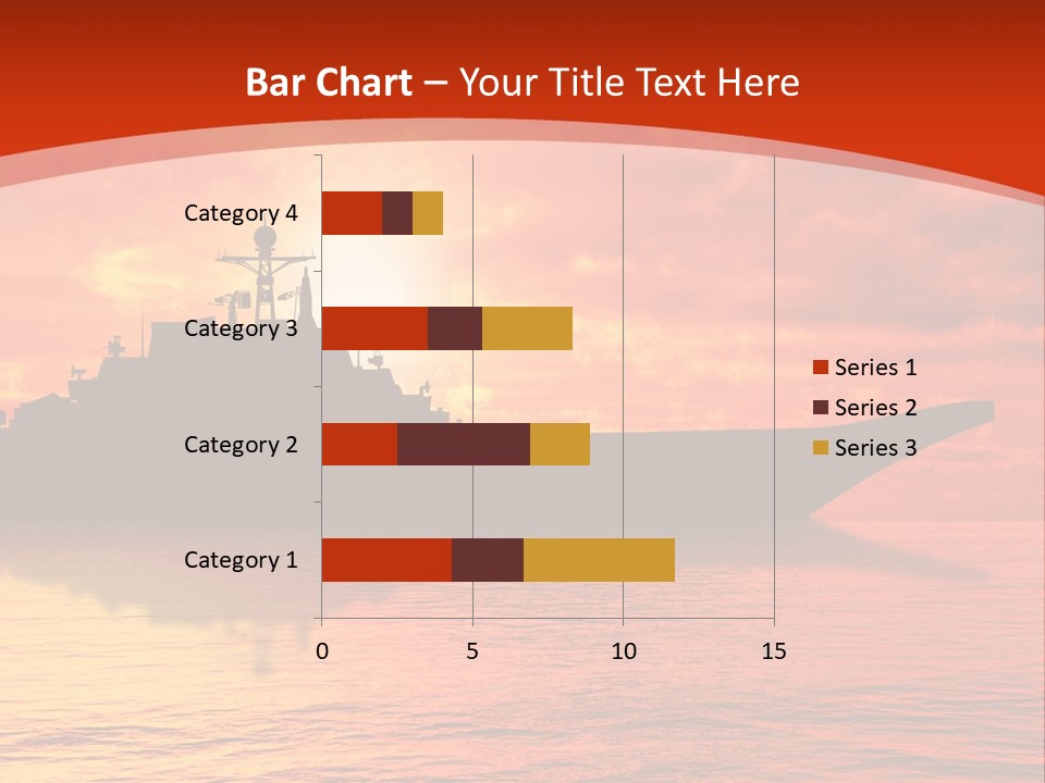 Nautical Sunrise Gray PowerPoint Template