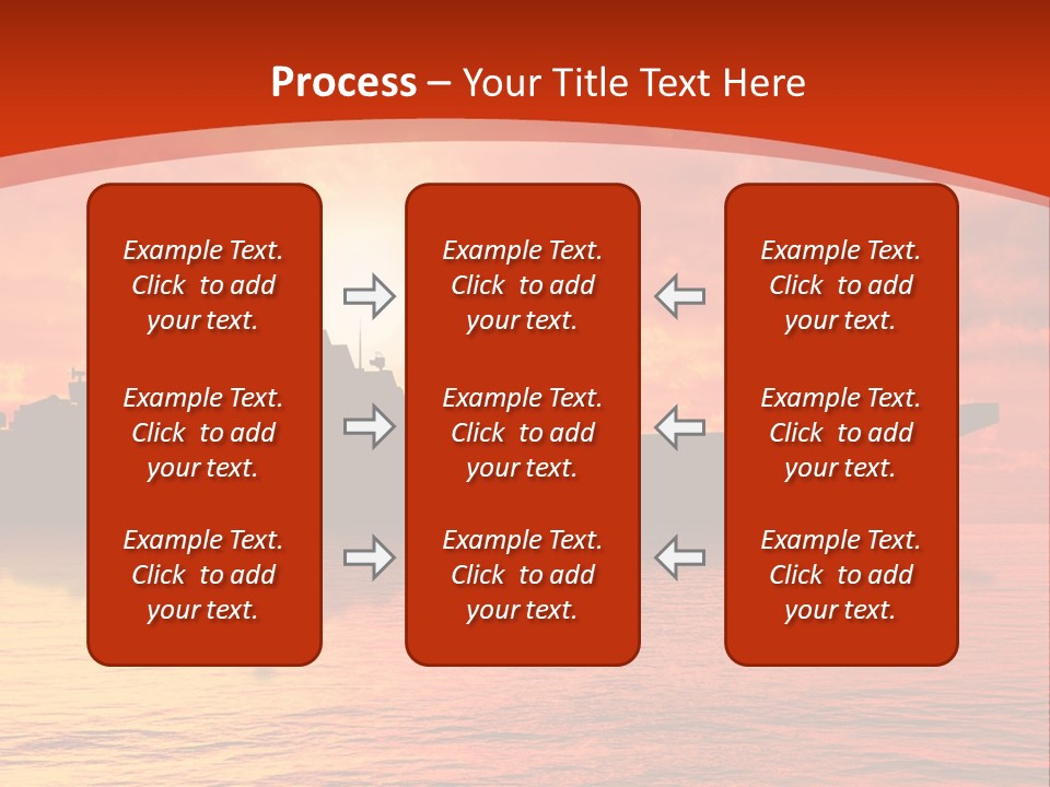 Nautical Sunrise Gray PowerPoint Template
