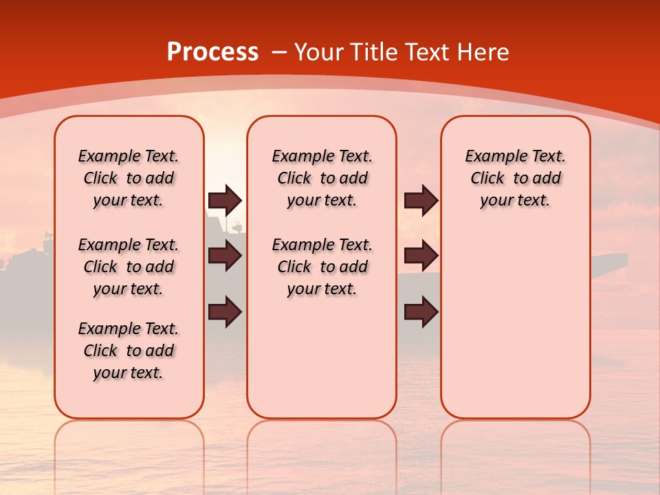 Nautical Sunrise Gray PowerPoint Template