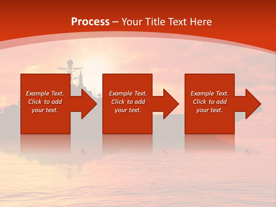 Nautical Sunrise Gray PowerPoint Template