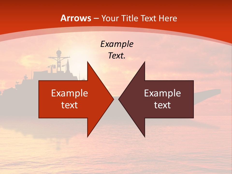 Nautical Sunrise Gray PowerPoint Template