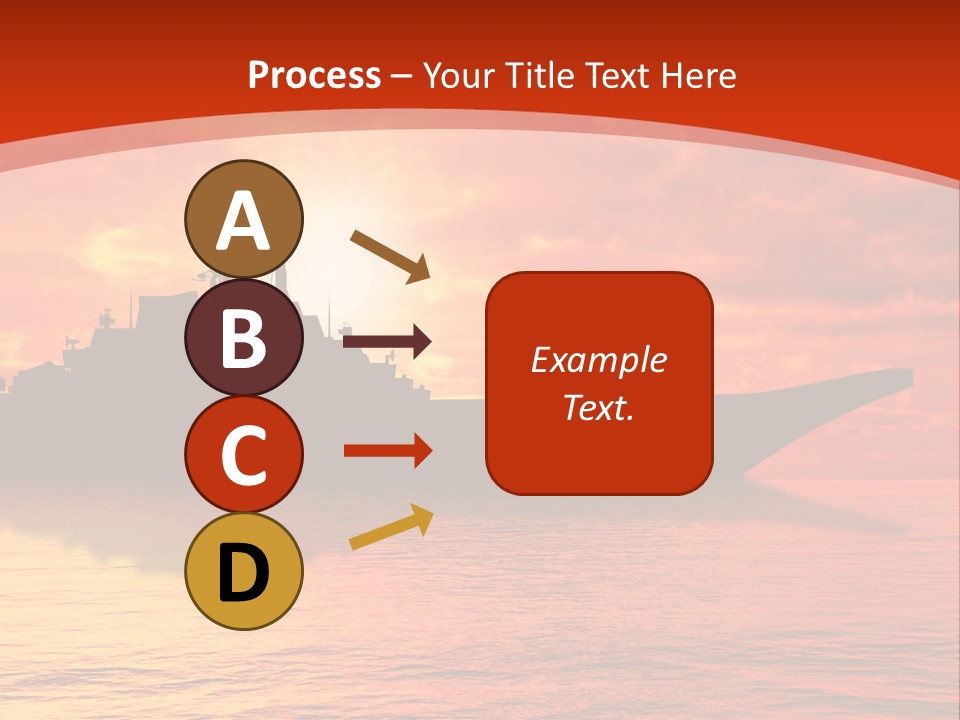 Nautical Sunrise Gray PowerPoint Template