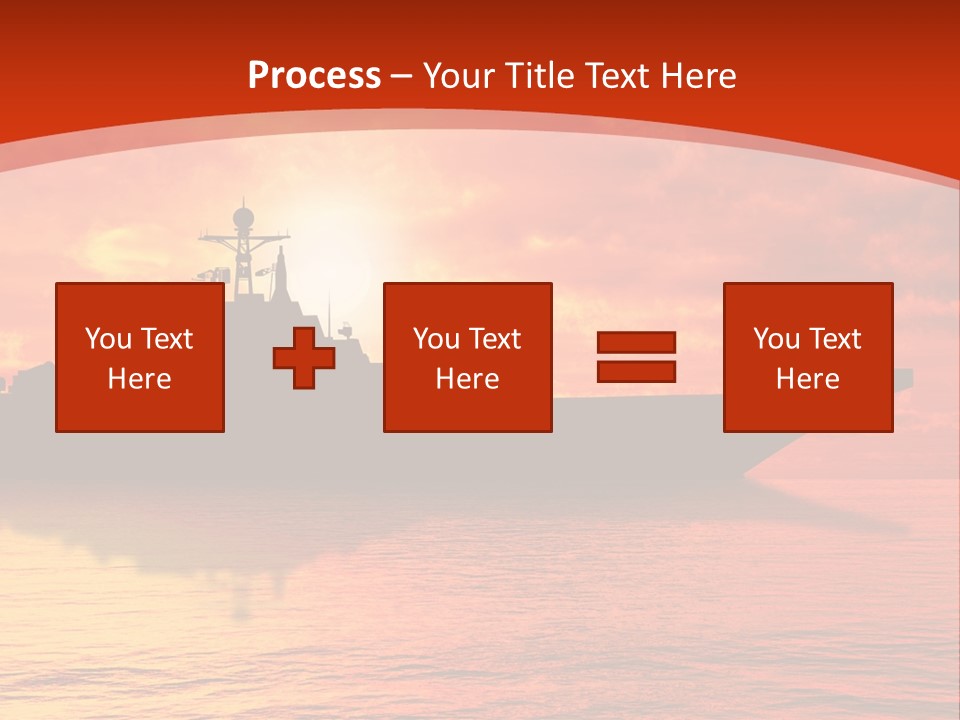 Nautical Sunrise Gray PowerPoint Template