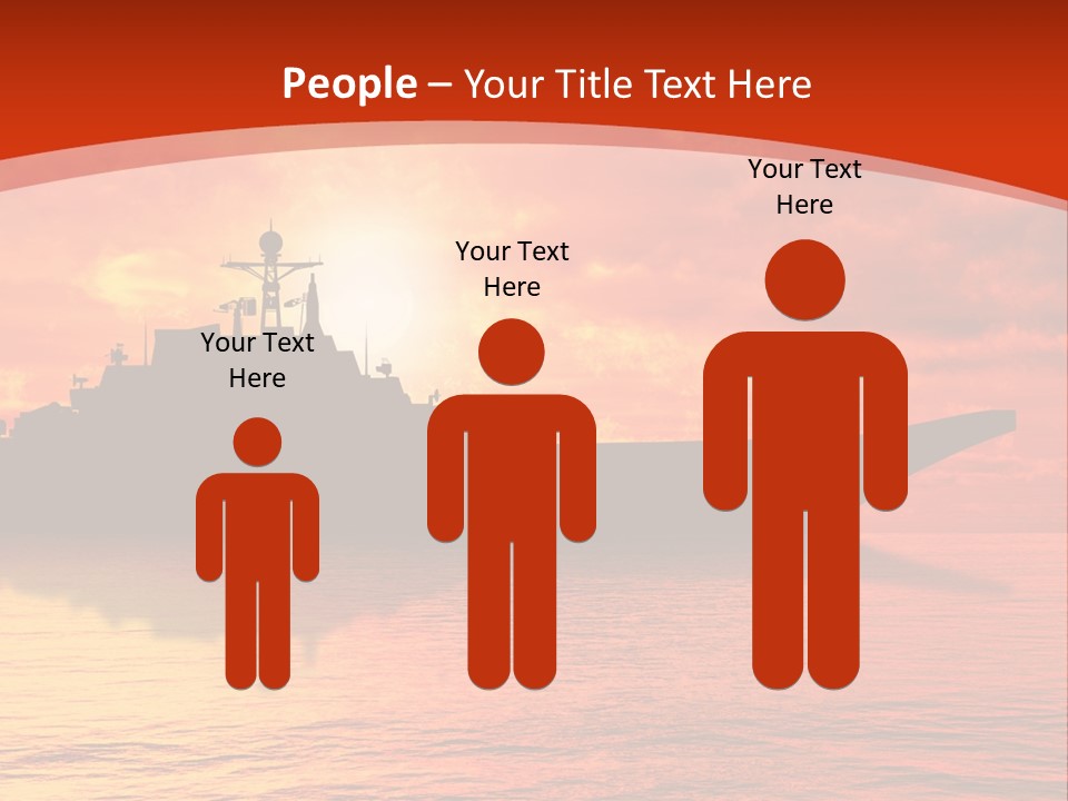 Nautical Sunrise Gray PowerPoint Template