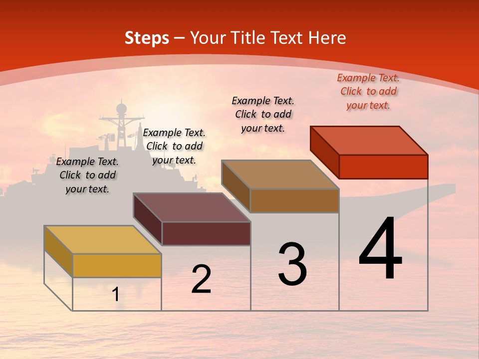 Nautical Sunrise Gray PowerPoint Template