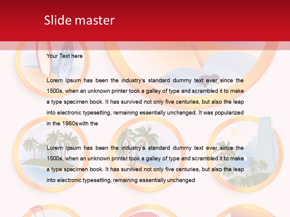 Pattern Private Upper PowerPoint Template