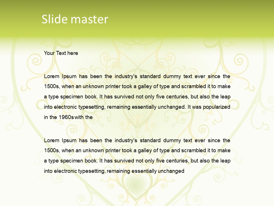 Texture Abstract Silhouette PowerPoint Template