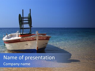 Fishing Blue Nature PowerPoint Template