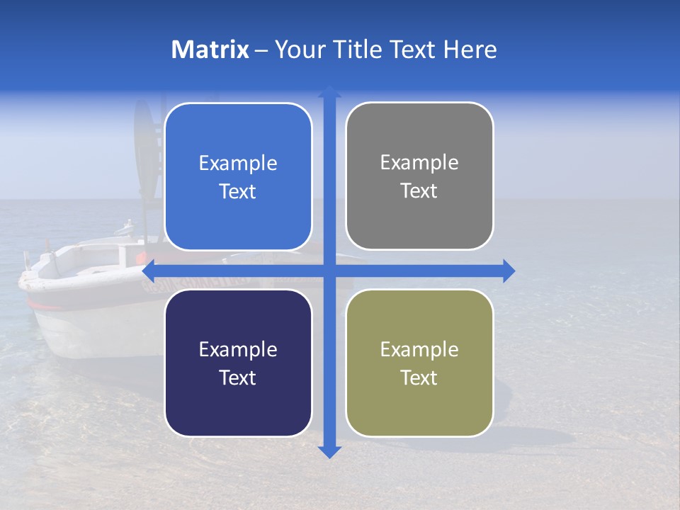 Fishing Blue Nature PowerPoint Template