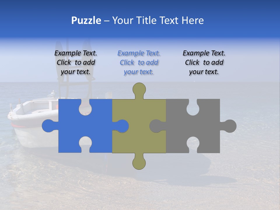 Fishing Blue Nature PowerPoint Template