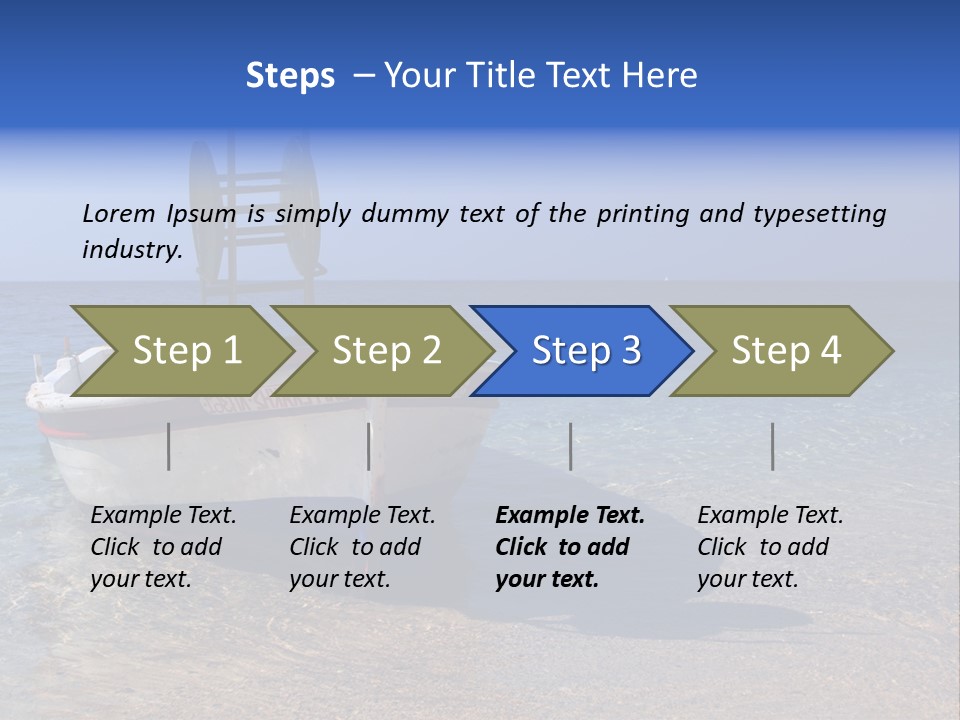 Fishing Blue Nature PowerPoint Template