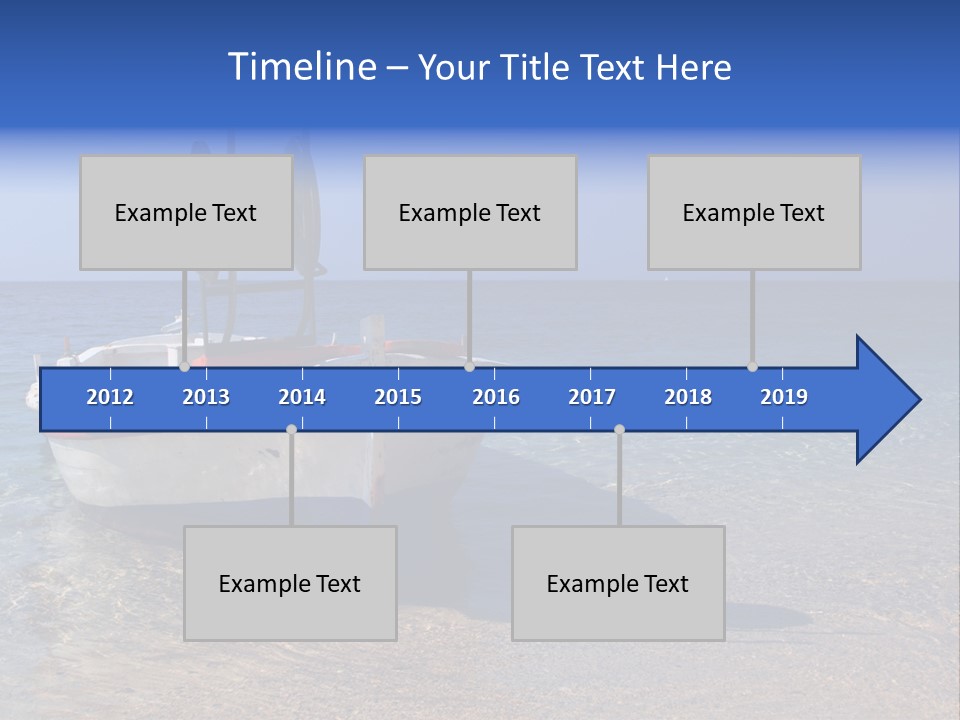 Fishing Blue Nature PowerPoint Template