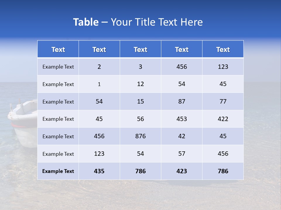 Fishing Blue Nature PowerPoint Template