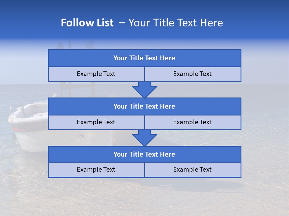 Fishing Blue Nature PowerPoint Template