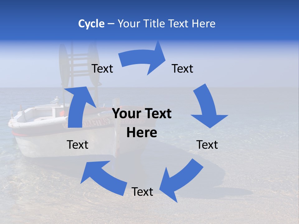 Fishing Blue Nature PowerPoint Template