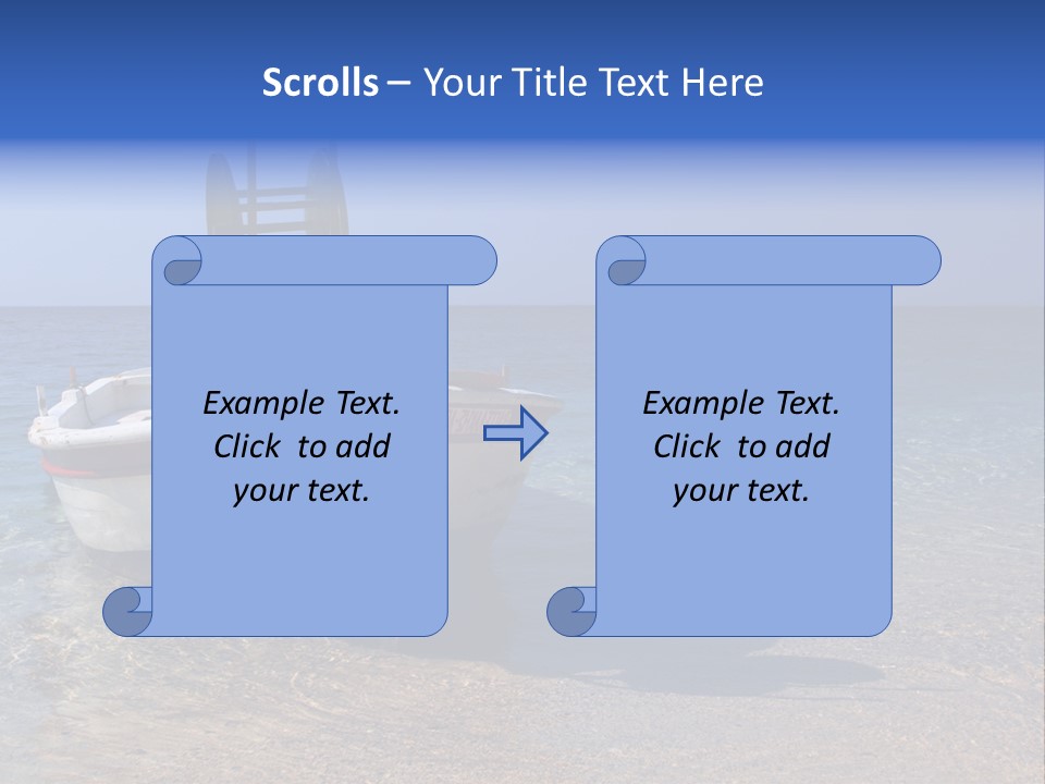 Fishing Blue Nature PowerPoint Template
