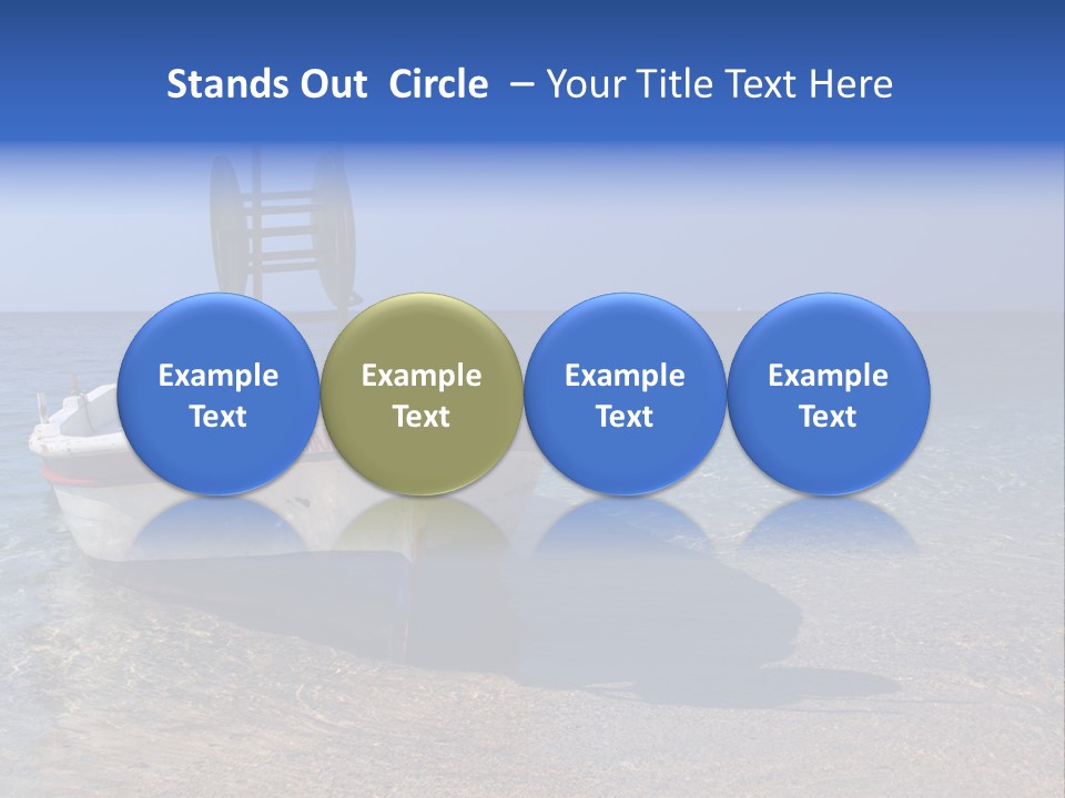 Fishing Blue Nature PowerPoint Template