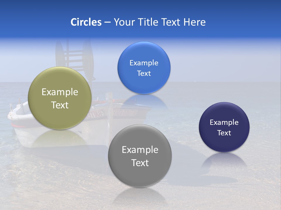 Fishing Blue Nature PowerPoint Template