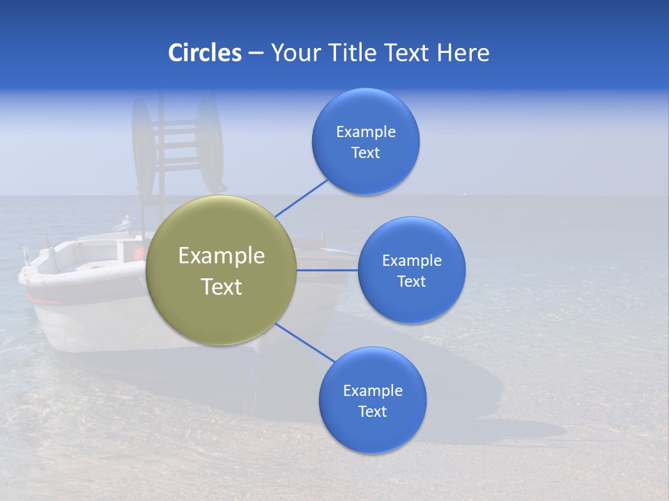 Fishing Blue Nature PowerPoint Template