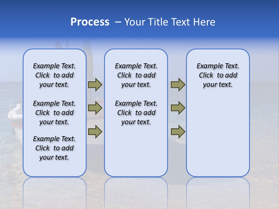 Fishing Blue Nature PowerPoint Template