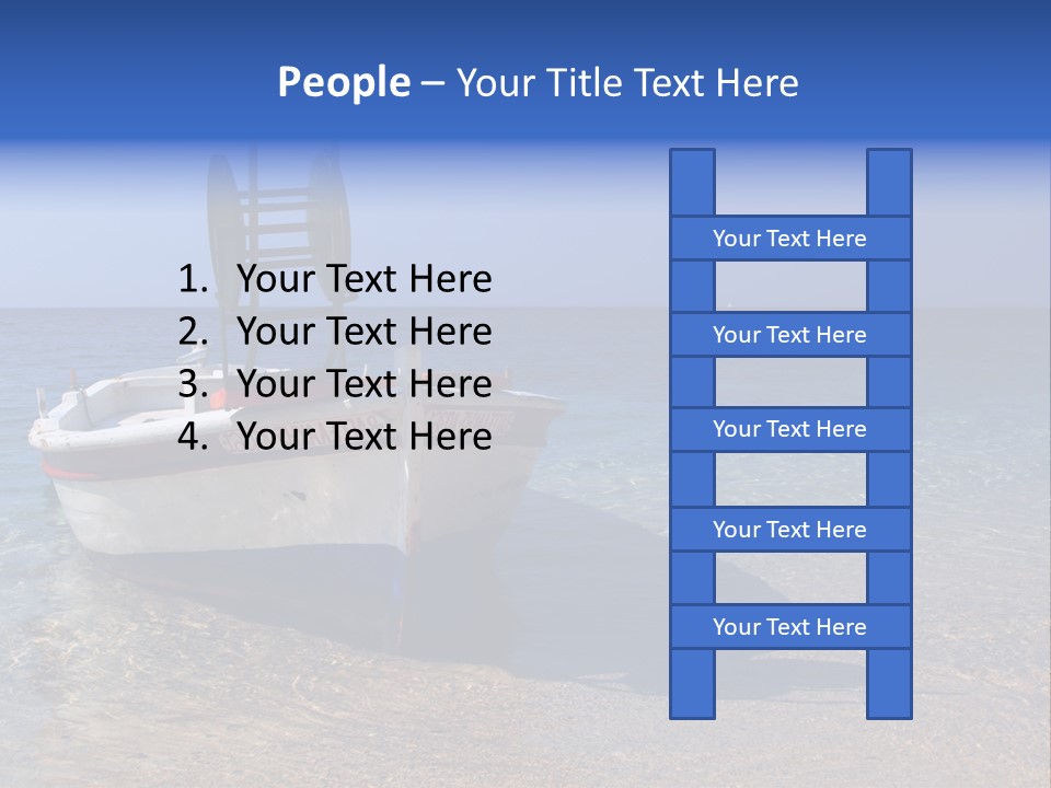 Fishing Blue Nature PowerPoint Template