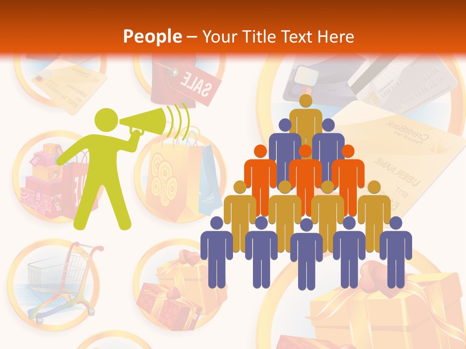 Plastic Vector Clip PowerPoint Template