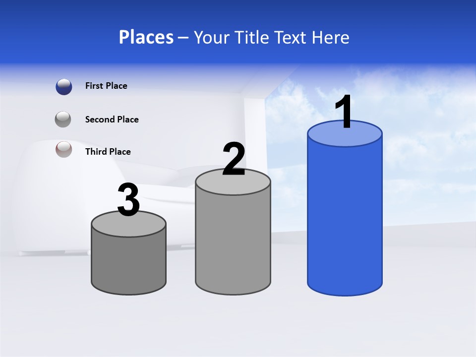 Showcase Apartment Sofa PowerPoint Template