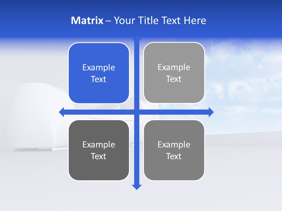 Showcase Apartment Sofa PowerPoint Template