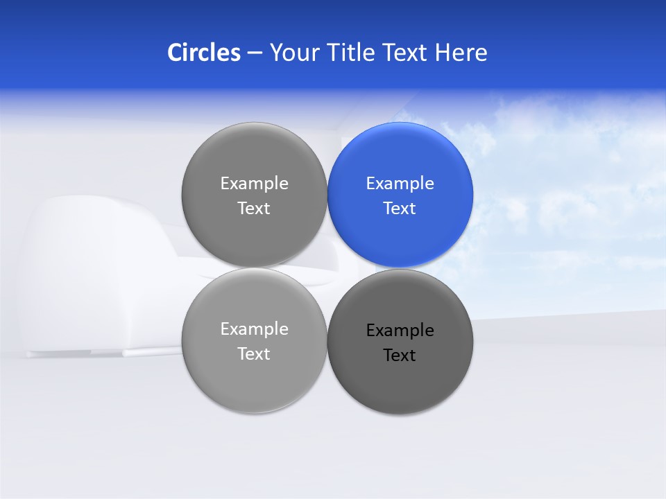 Showcase Apartment Sofa PowerPoint Template